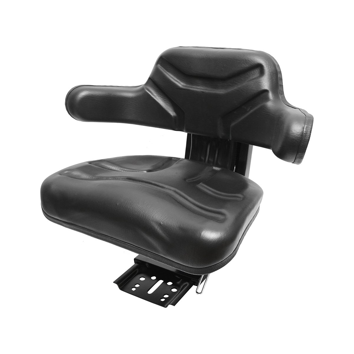 Scaun universal cu reglaj, negru, pentru tractor